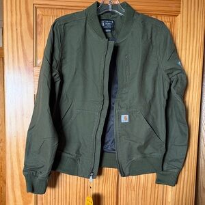 NWT women’s Carhartt Olive Bomber Jacket